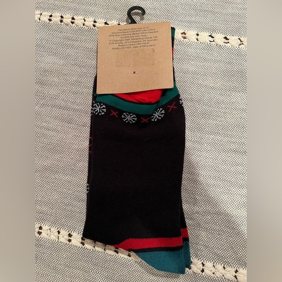 Christmas Black Socks, NWT, Merry Chritmas ya Filthy Animal! Men’s size 8-12 - Picture 3 of 3